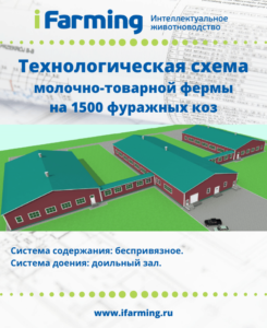 Планировочное решение молочно-товарного козоводческого комплекса на 1500 фуражных голов коз.